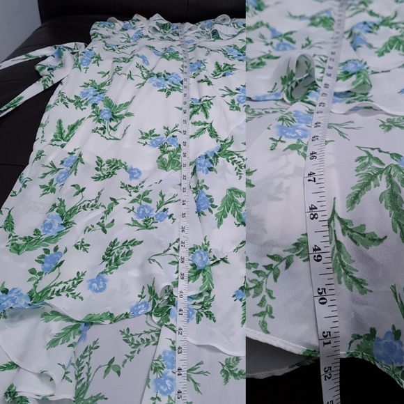 Disney Princess Floral Rose Ruffle Chiffon Dress Size M - Picture 15 of 16